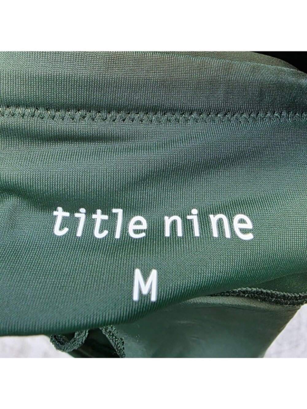 Title Nine Shorts Womens M Green Animal Print Quick Dry Running Gym Athletic - Picture 3 of 8